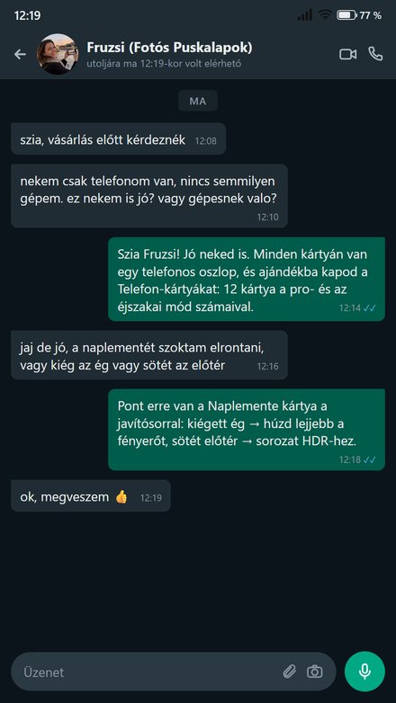 Valaki vásárlás előtt megkérdezi, jó-e neki, ha csak telefonja van