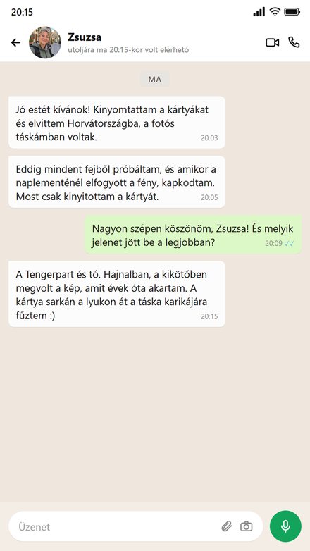 Valaki a nyaraláshoz kinyomtatta a kártyákat és a táskában vitte