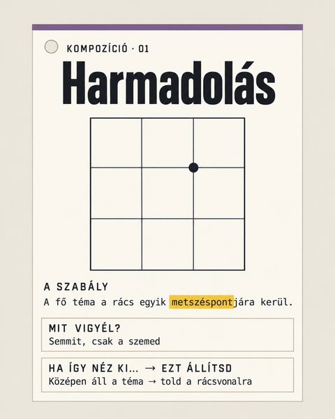 Kompozíció, harmadolás